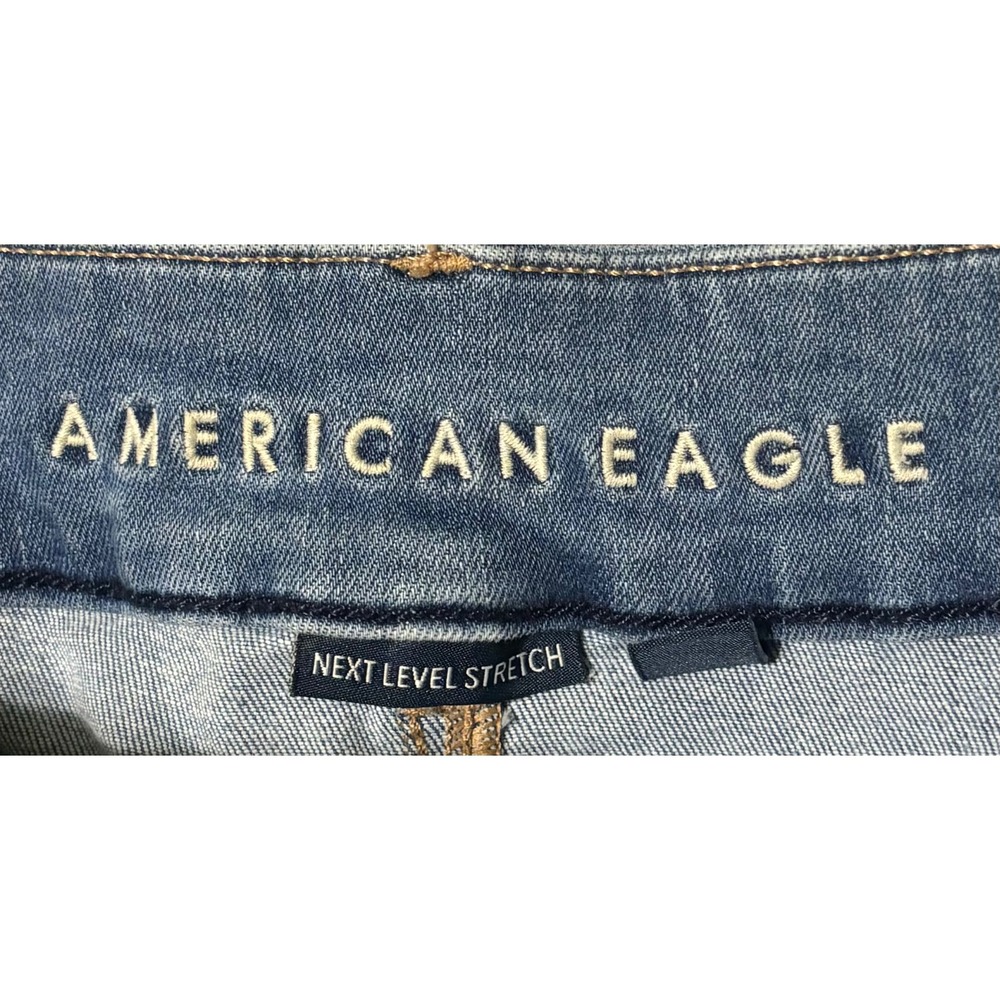 American Eagle Next Level Stretch Curvy Kick Boot Jeans Women Size 16 Short - Picture 4 of 9